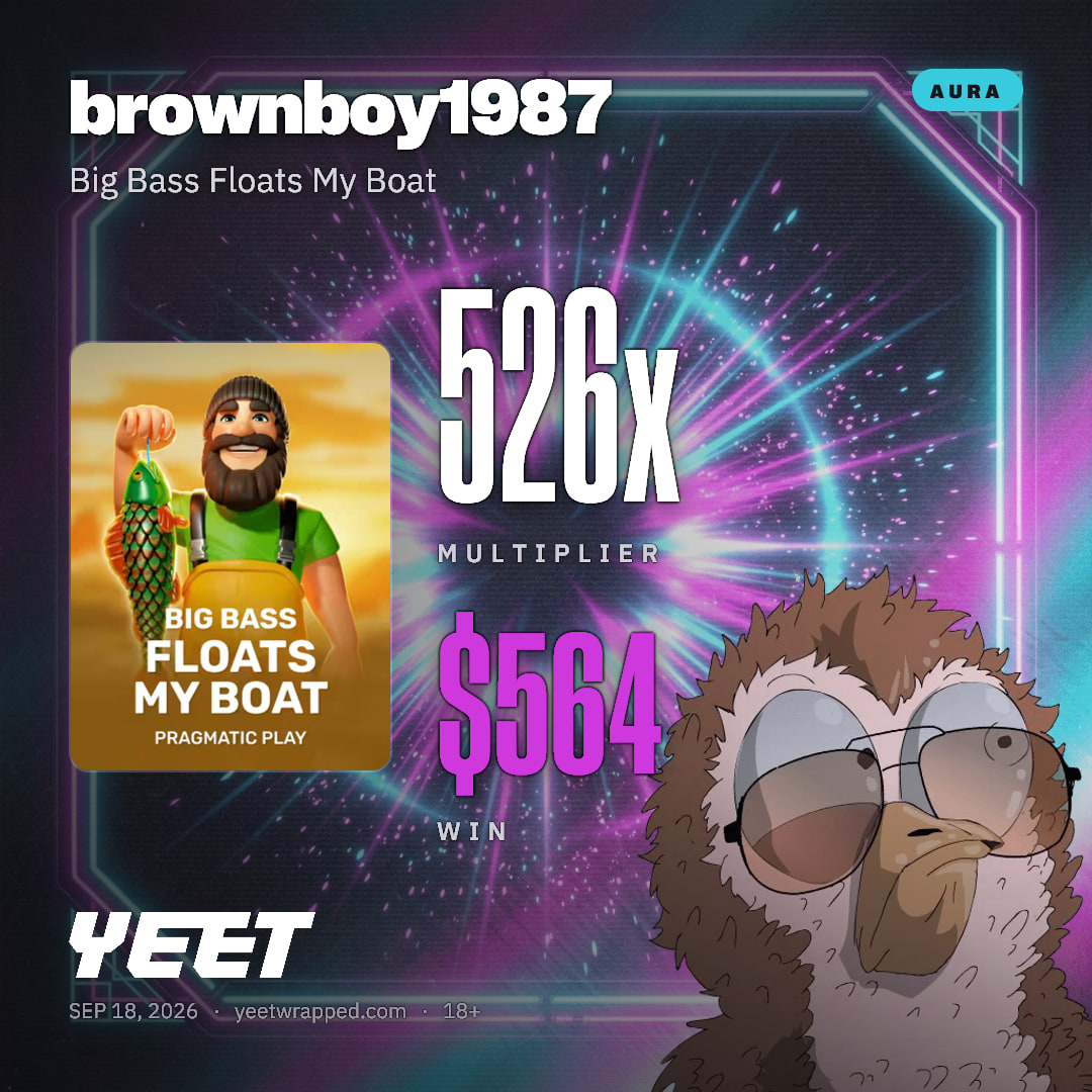 brownboy1987 hit 526.4x on Big Bass Floats My Boat