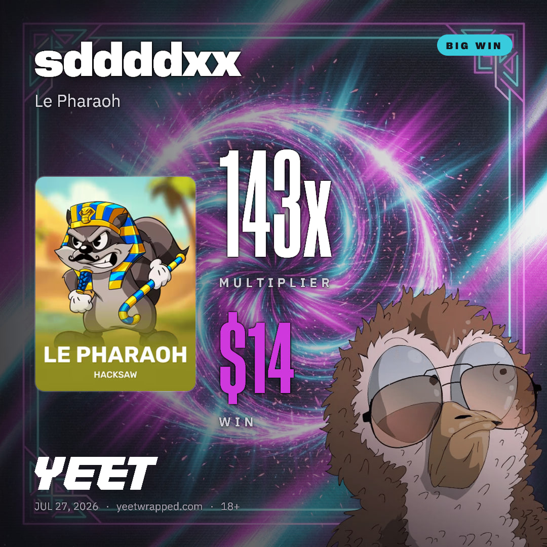 sddddxx hit 142.5x on Le Pharaoh