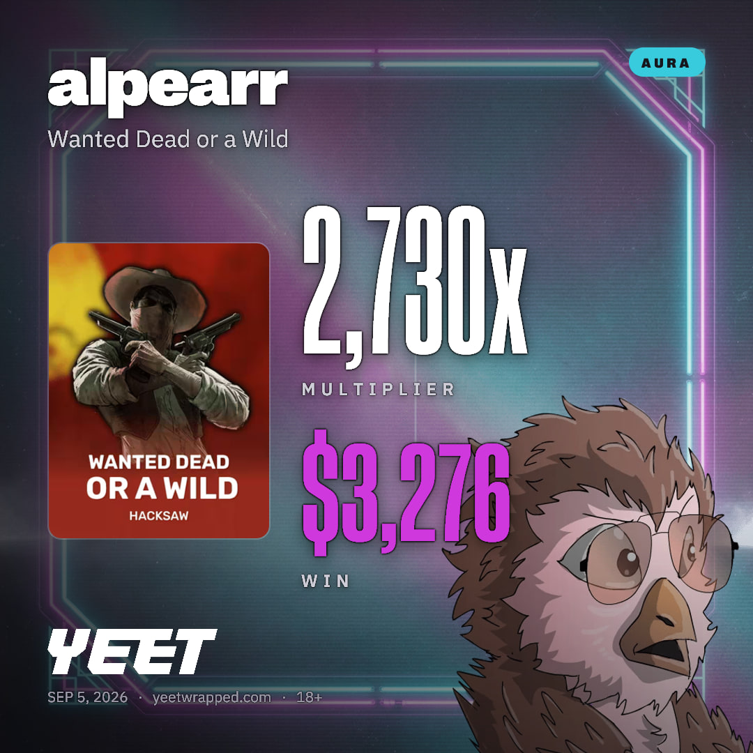 alpearr hit 2,730x on Wanted Dead or a Wild