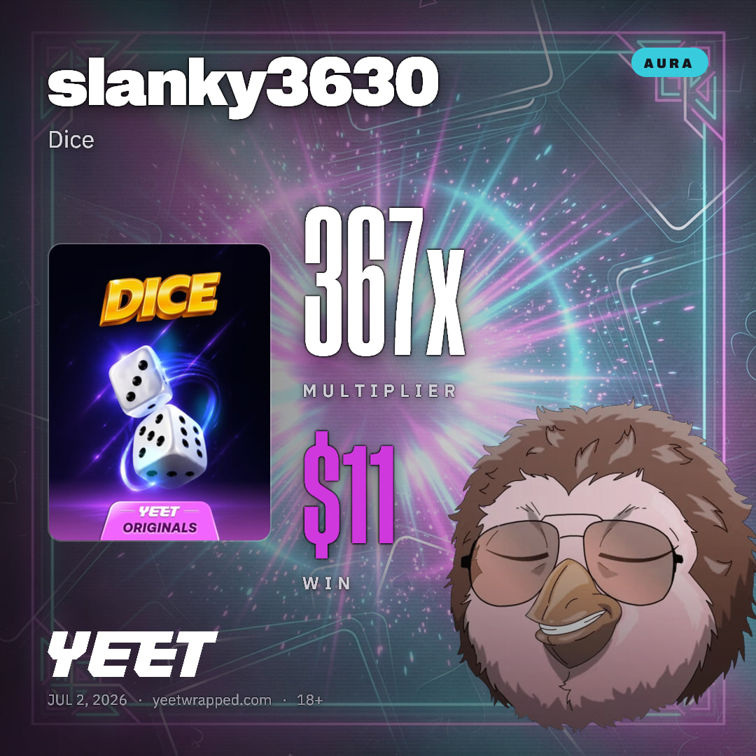 slanky3630 hit 366.7x on Dice
