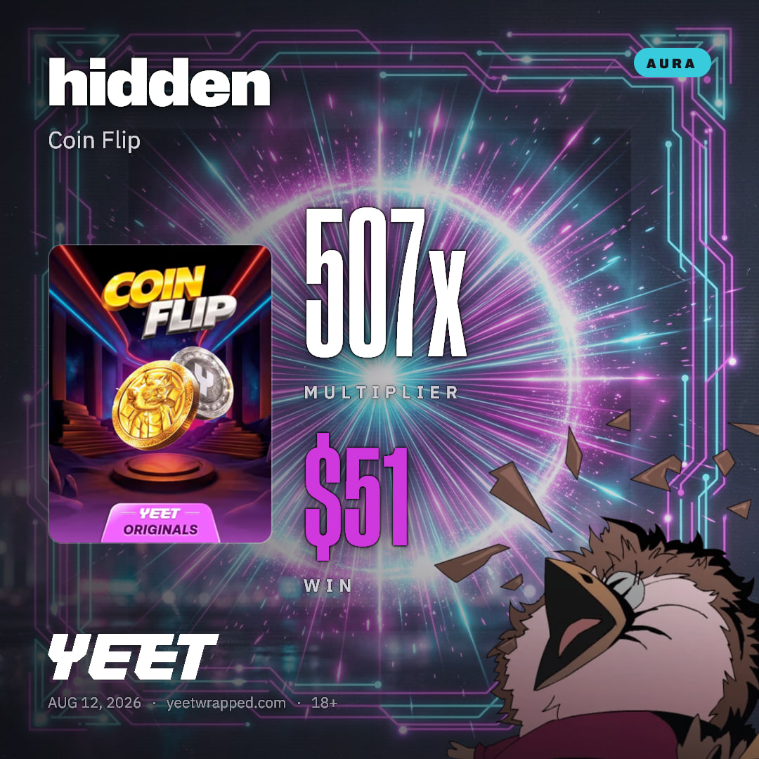 hidden hit 506.9x on Coin Flip