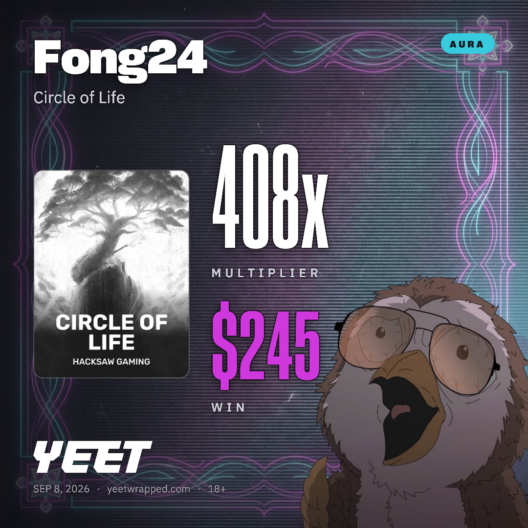 Fong24 hit 408.4x on Circle of Life
