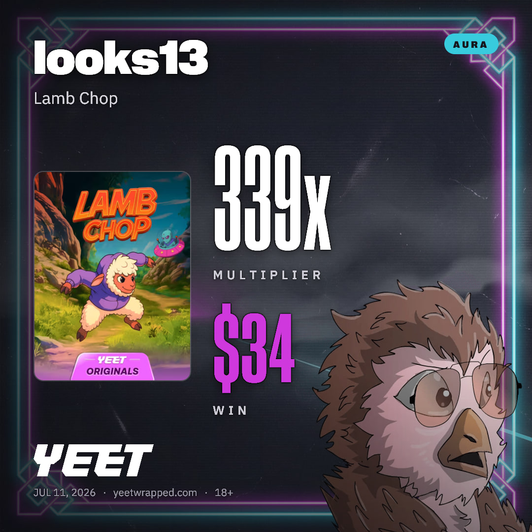 looks13 hit 338.7x on Lamb Chop