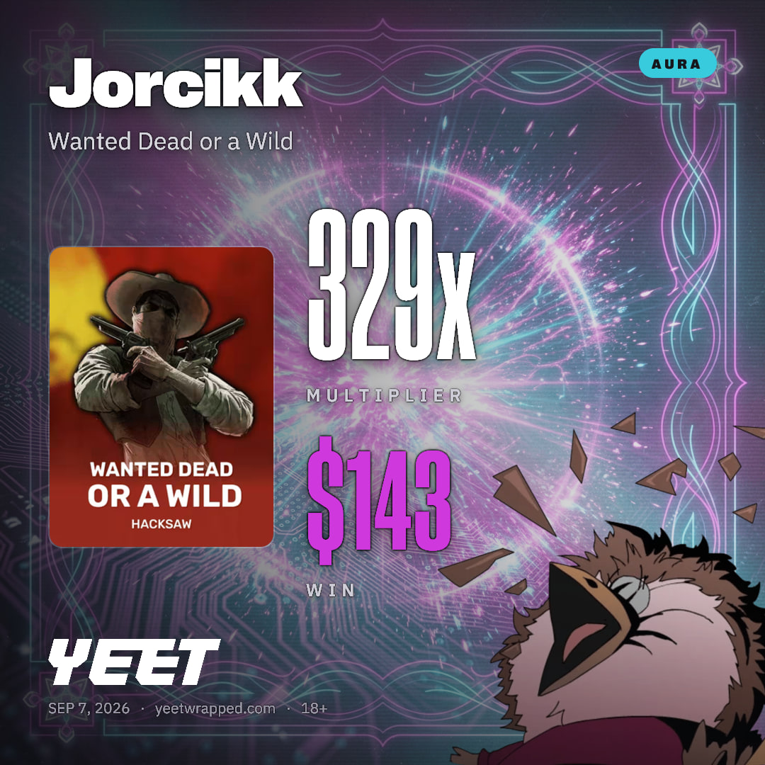 Jorcikk hit 329.2x on Wanted Dead or a Wild