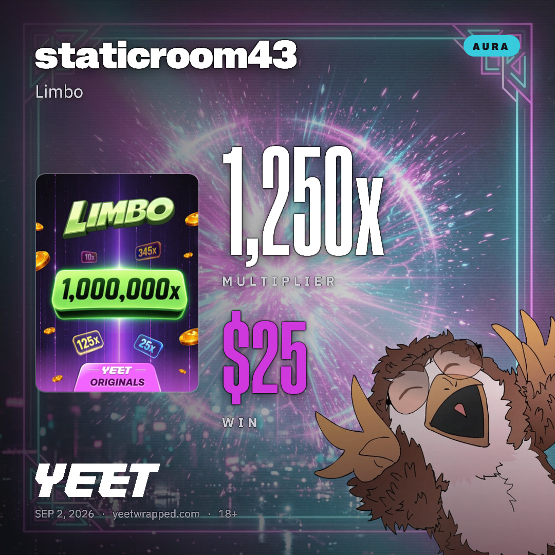 staticroom43 hit 1,250x on Limbo