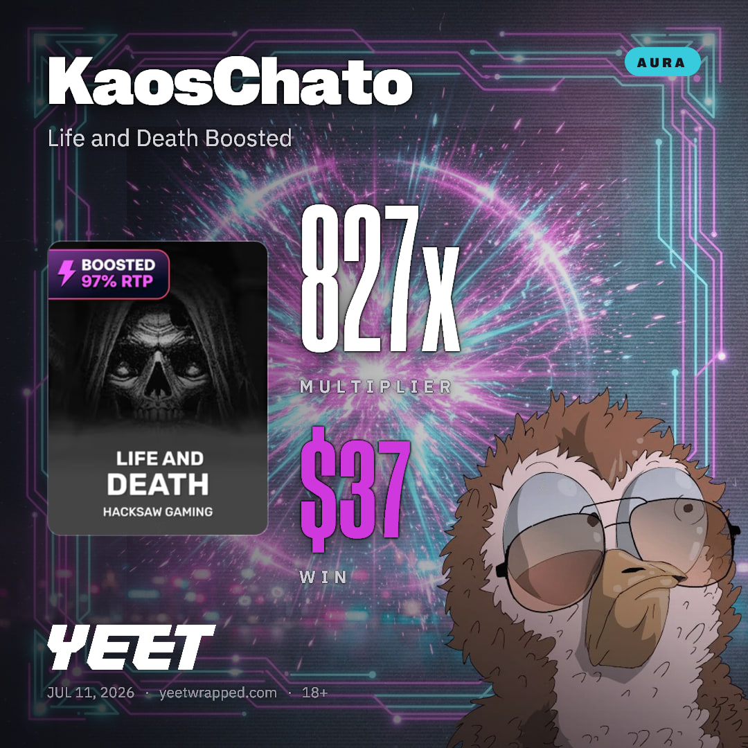 KaosChato hit 826.6x on Life and Death Boosted