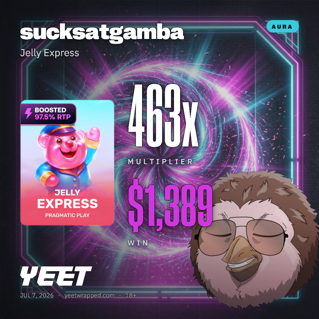 sucksatgamba hit 463.1x on Jelly Express