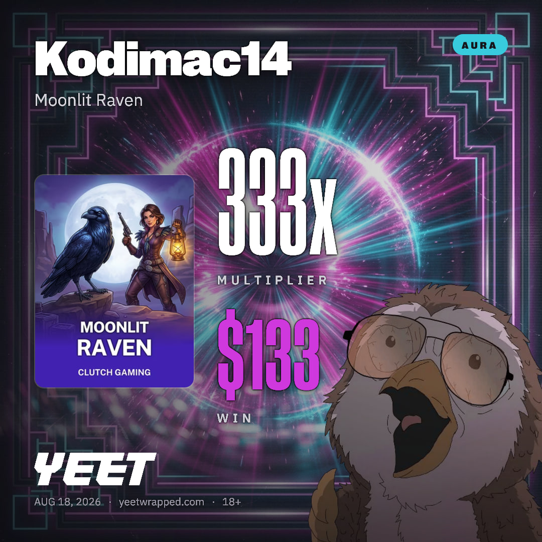 Kodimac14 hit 332.9x on Moonlit Raven