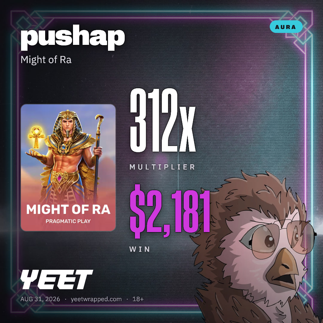 pushap hit 311.6x on Might of Ra