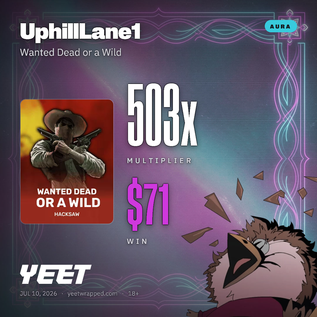 UphillLane1 hit 503.4x on Wanted Dead or a Wild