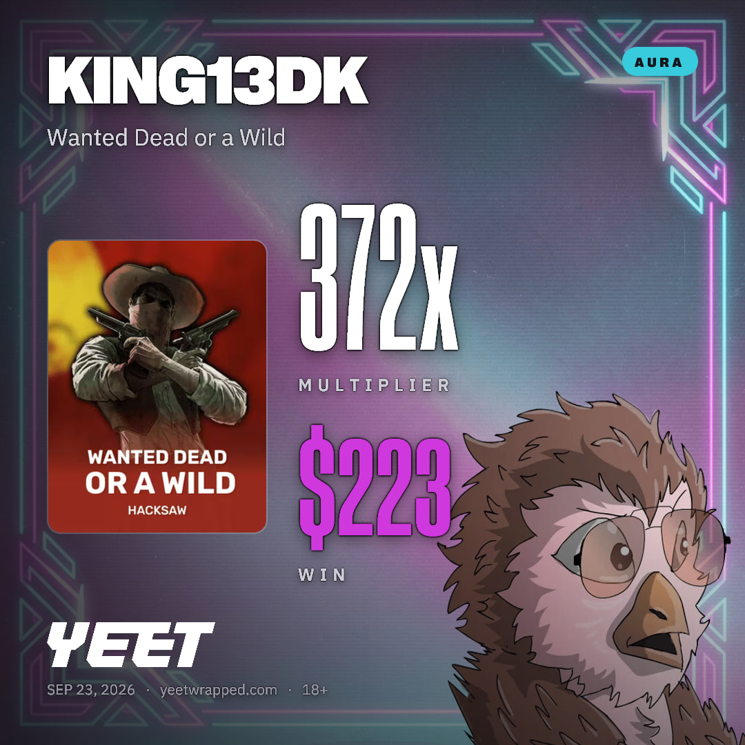 KING13DK hit 372.4x on Wanted Dead or a Wild