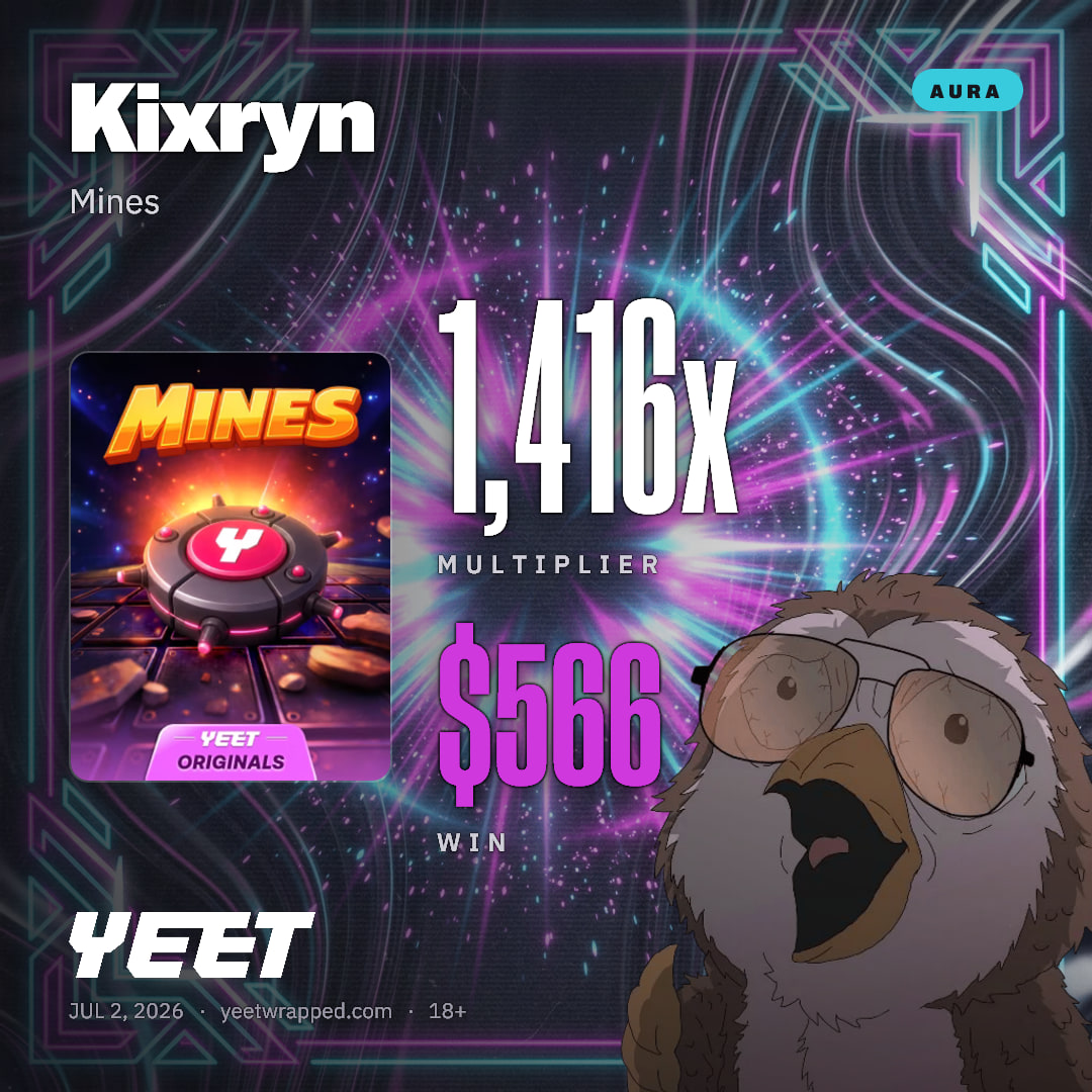 Kixryn hit 1,416x on Mines