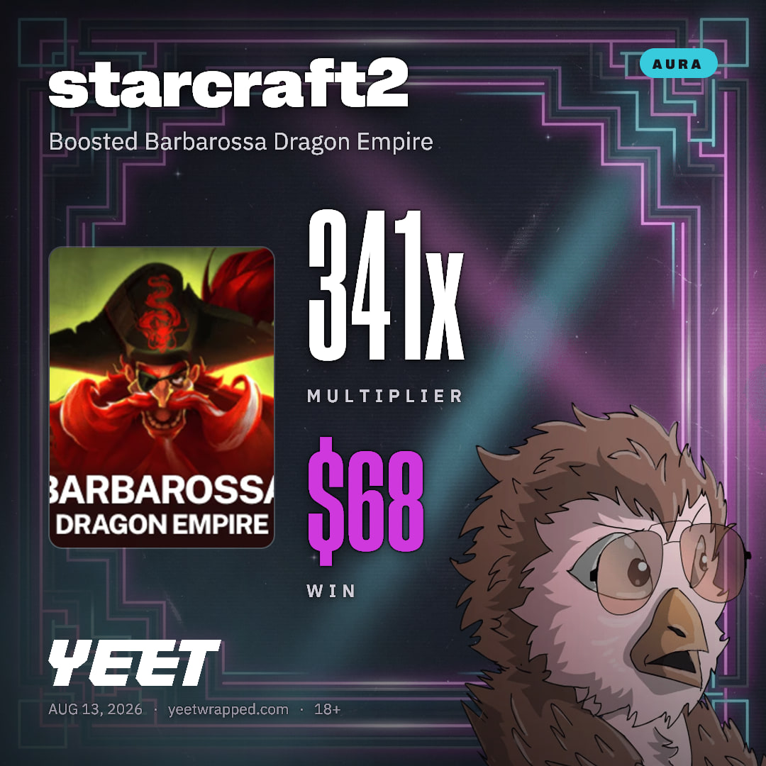 starcraft2 hit 341.4x on Boosted Barbarossa Dragon Empire