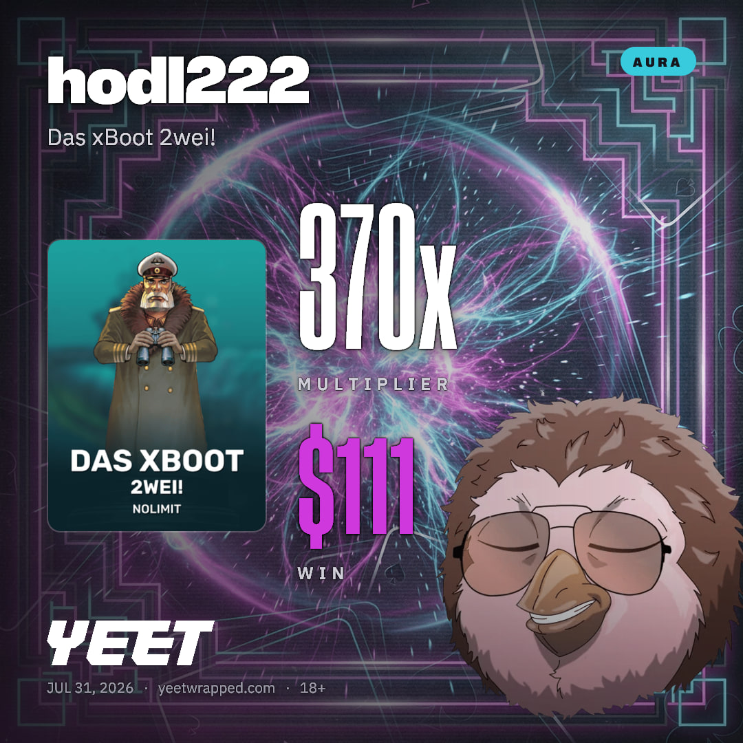 hodl222 hit 370x on Das xBoot 2wei!