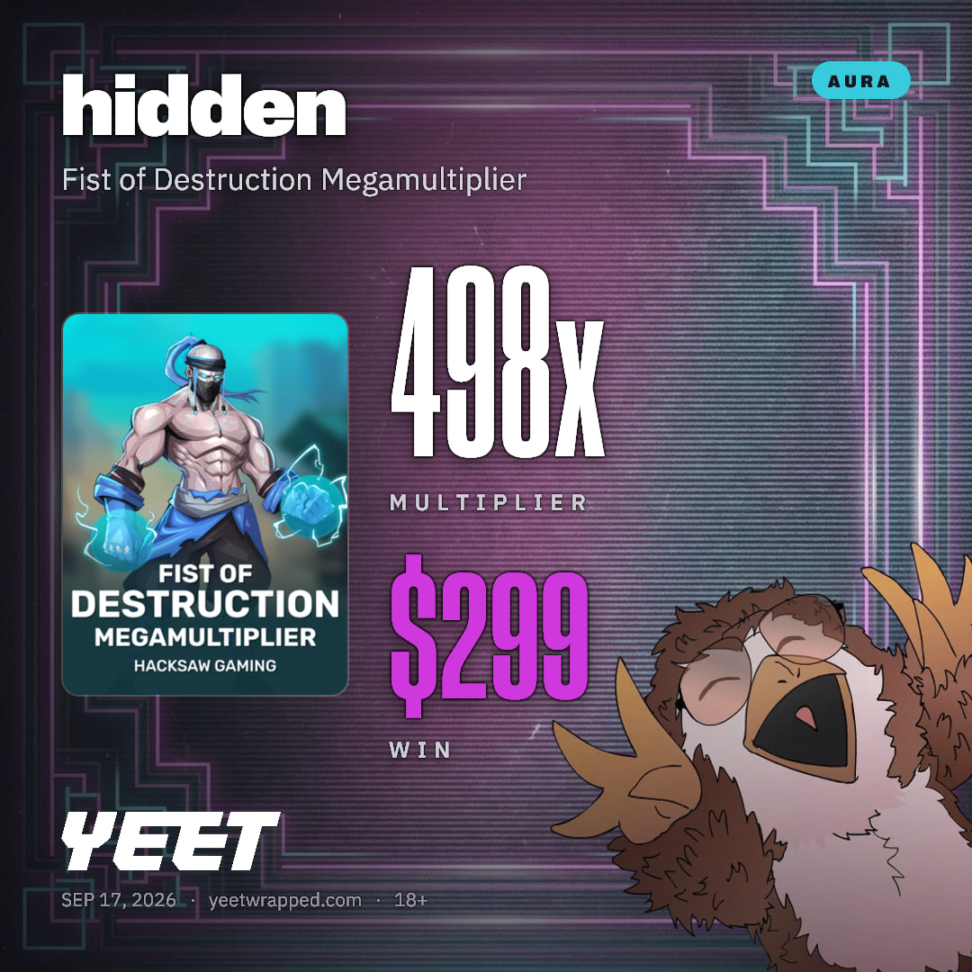 hidden hit 498.2x on Fist of Destruction Megamultiplier