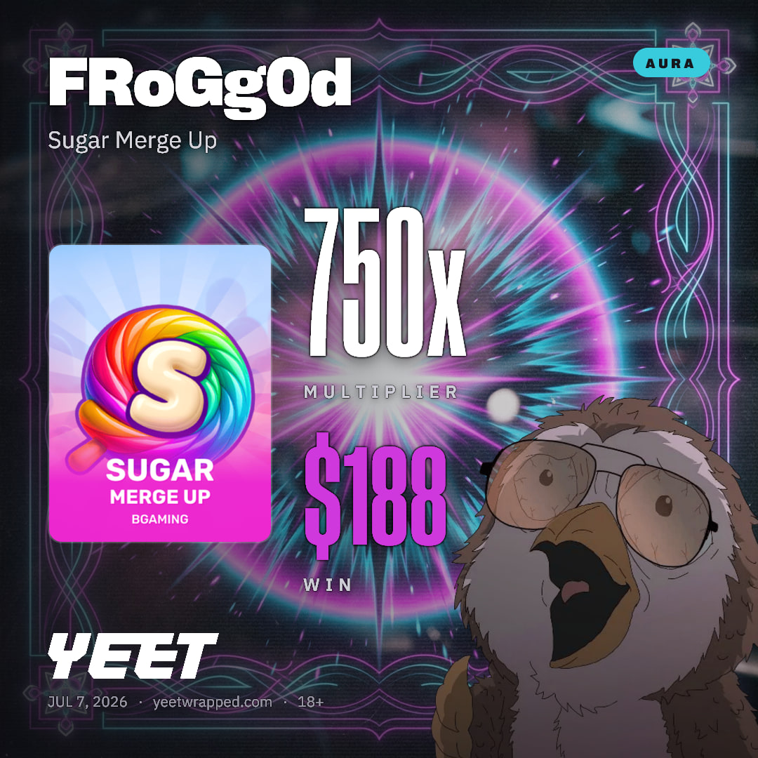 FRoGg0d hit 750.2x on Sugar Merge Up