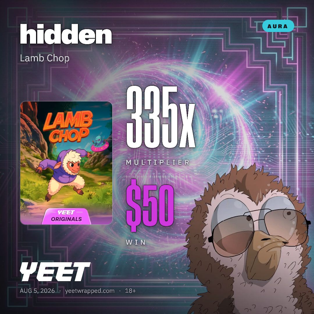 hidden hit 334.6x on Lamb Chop