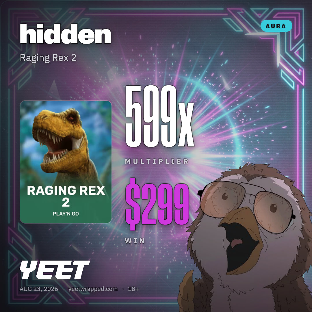 hidden hit 598.8x on Raging Rex 2