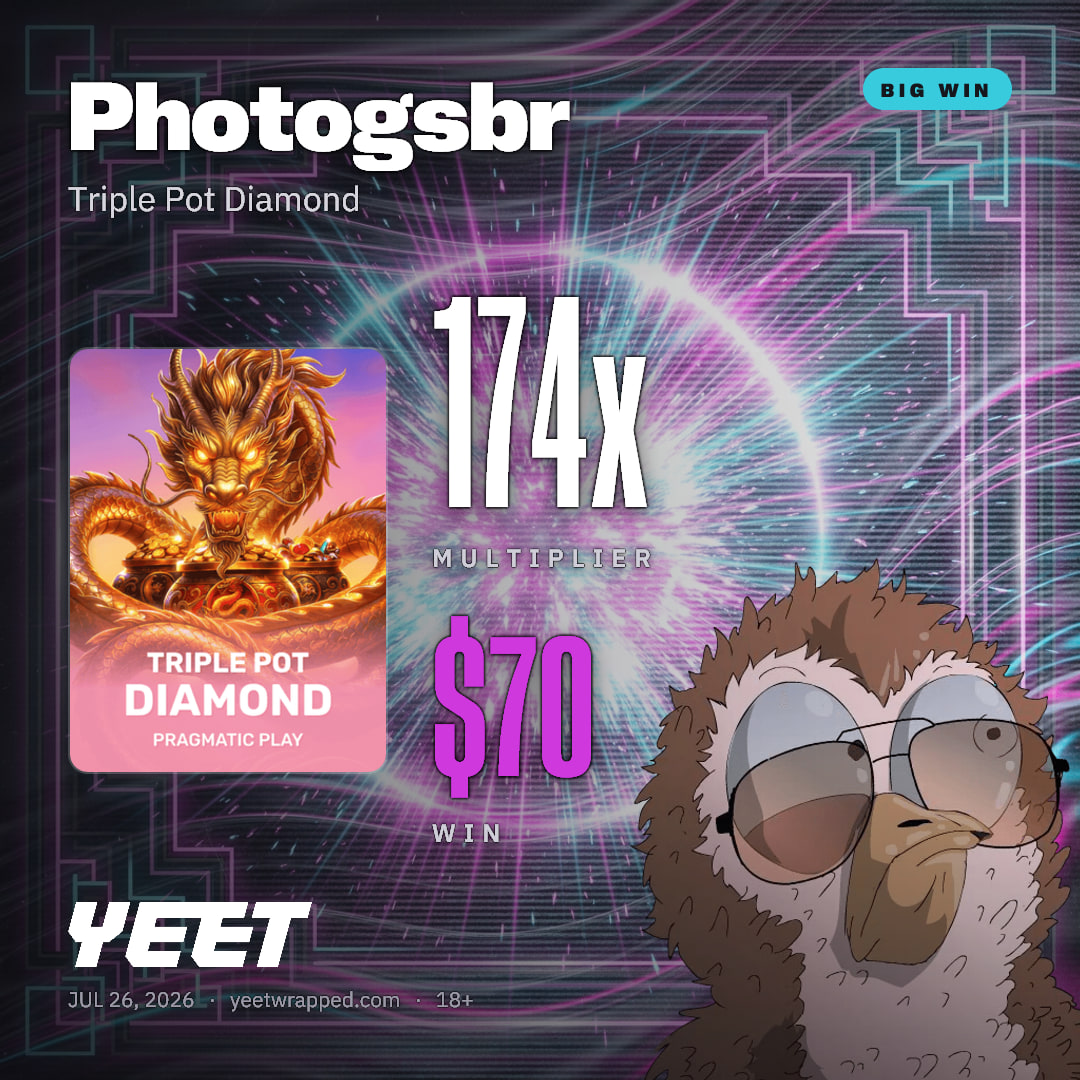 Photogsbr hit 173.9x on Triple Pot Diamond