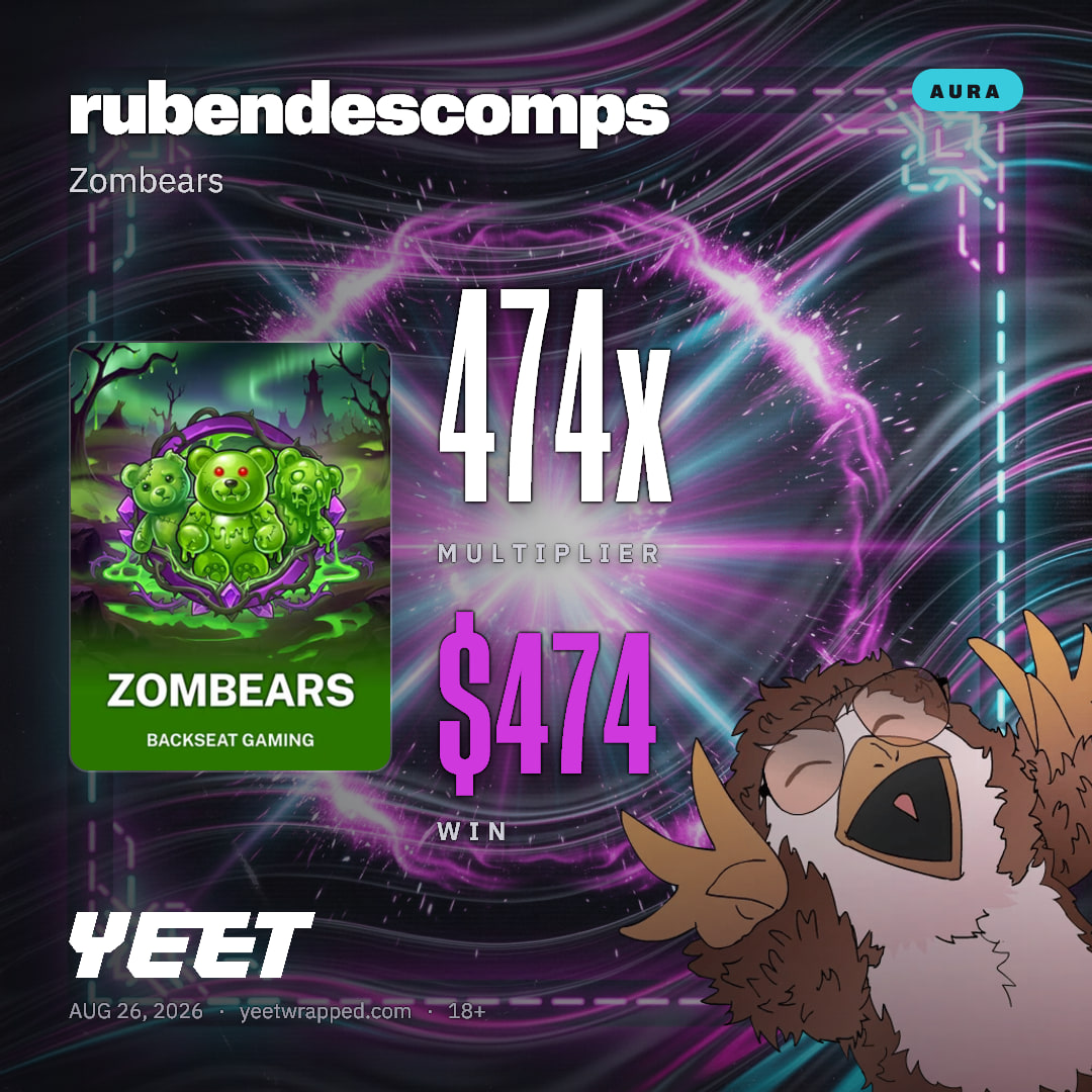 rubendescomps hit 473.6x on Zombears