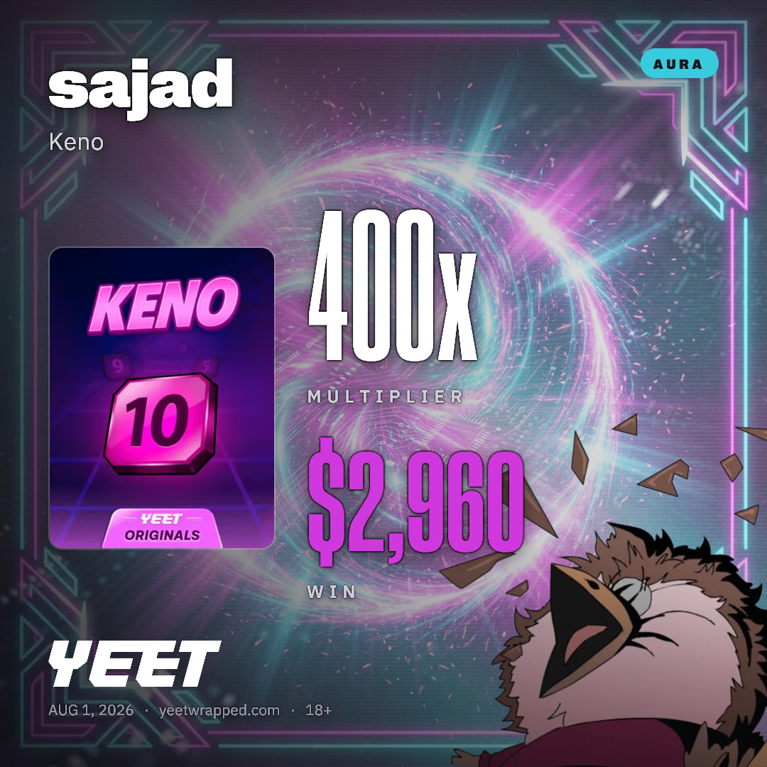 sajad hit 400x on Keno