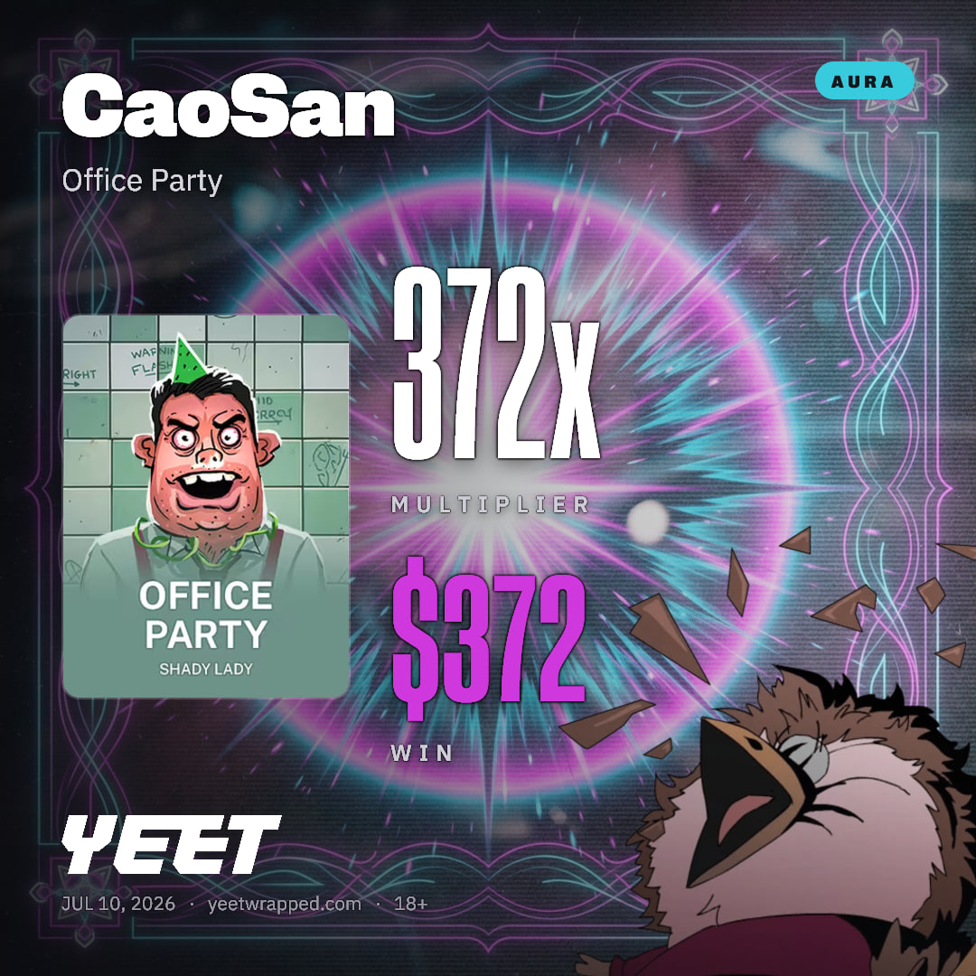 CaoSan hit 371.5x on Office Party