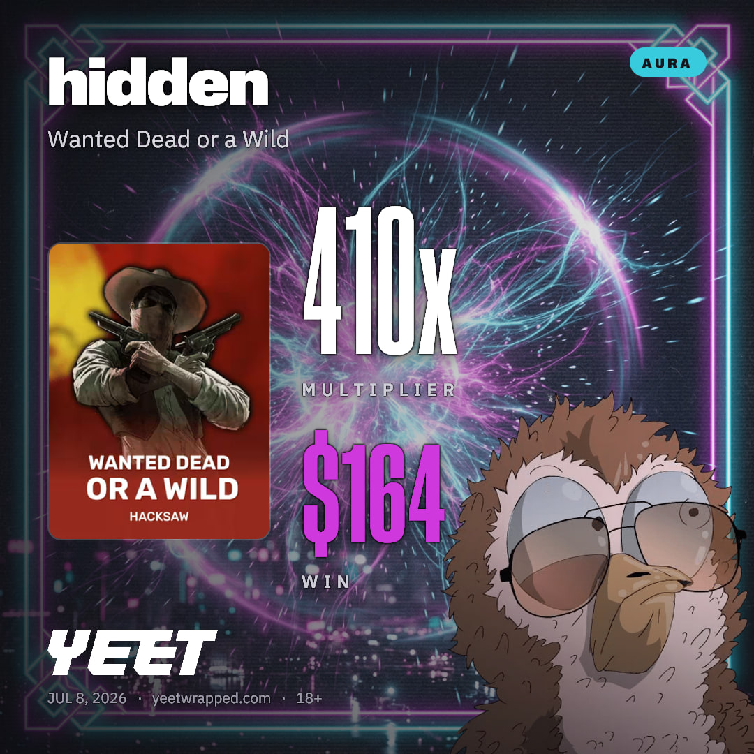 hidden hit 409.5x on Wanted Dead or a Wild
