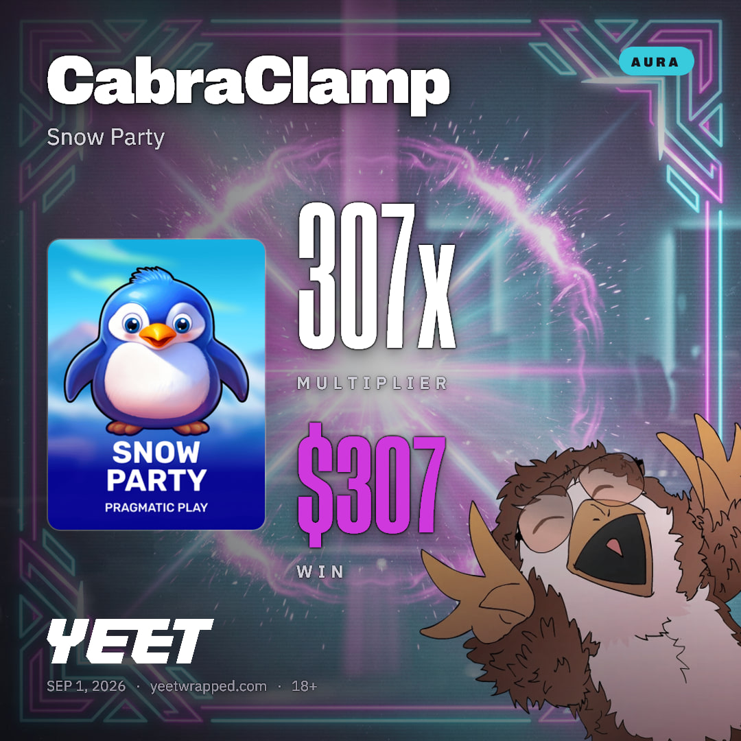 CabraClamp hit 306.9x on Snow Party