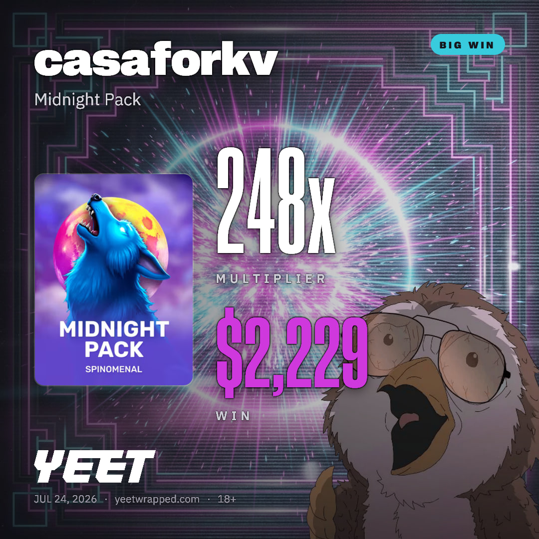 casaforkv hit 247.7x on Midnight Pack