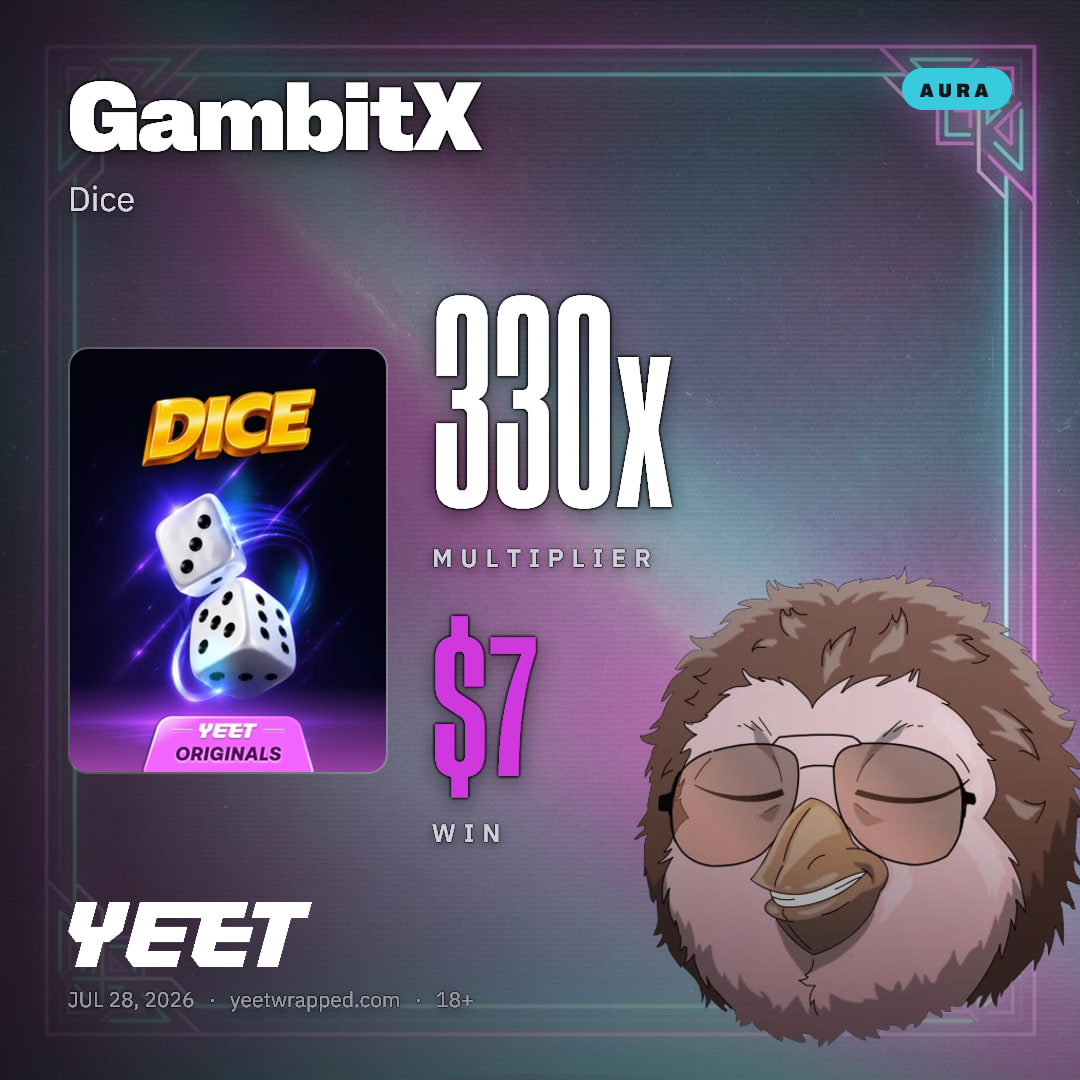 GambitX hit 330x on Dice