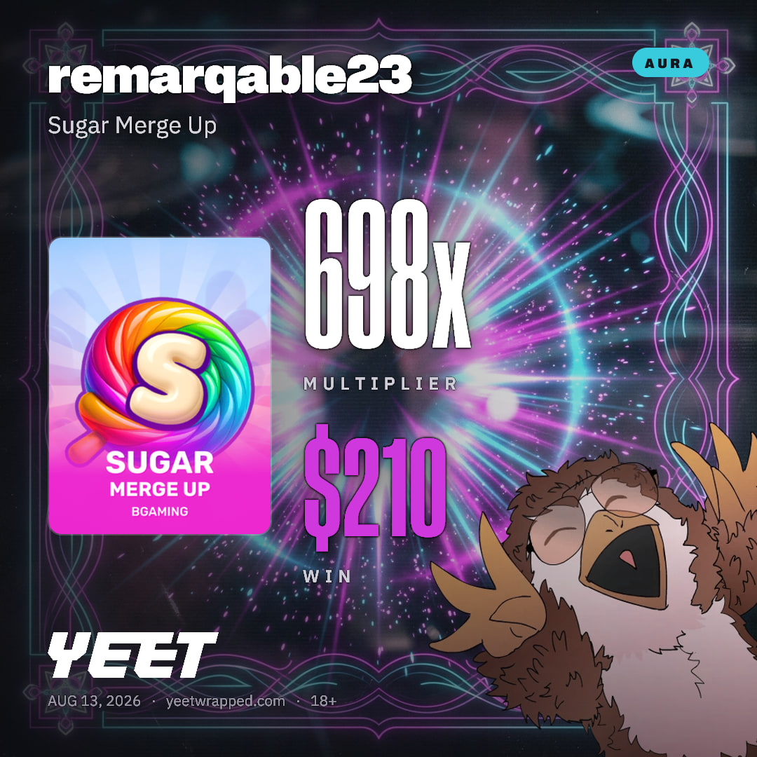 remarqable23 hit 698.4x on Sugar Merge Up