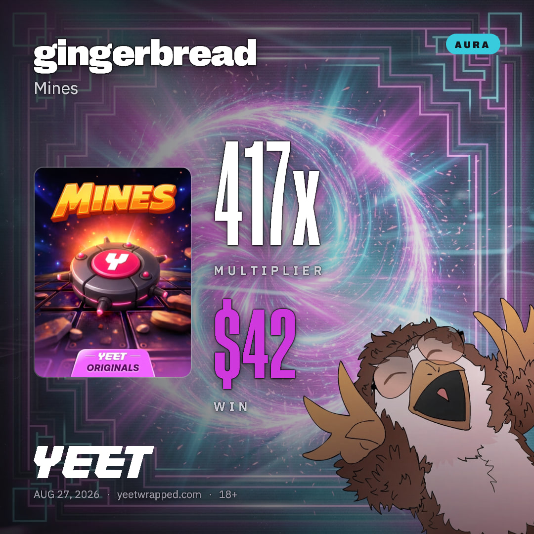 gingerbread hit 417.4x on Mines
