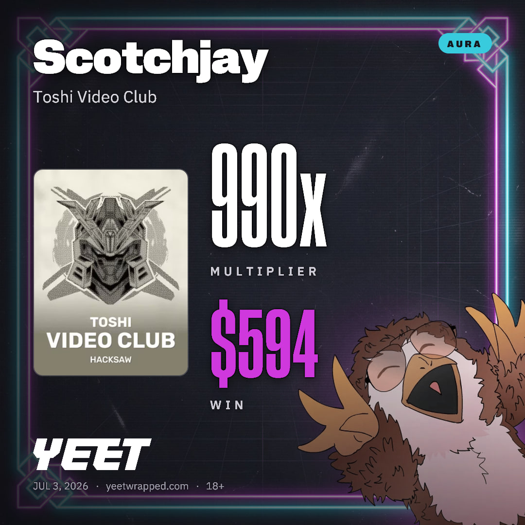 Scotchjay hit 989.9x on Toshi Video Club