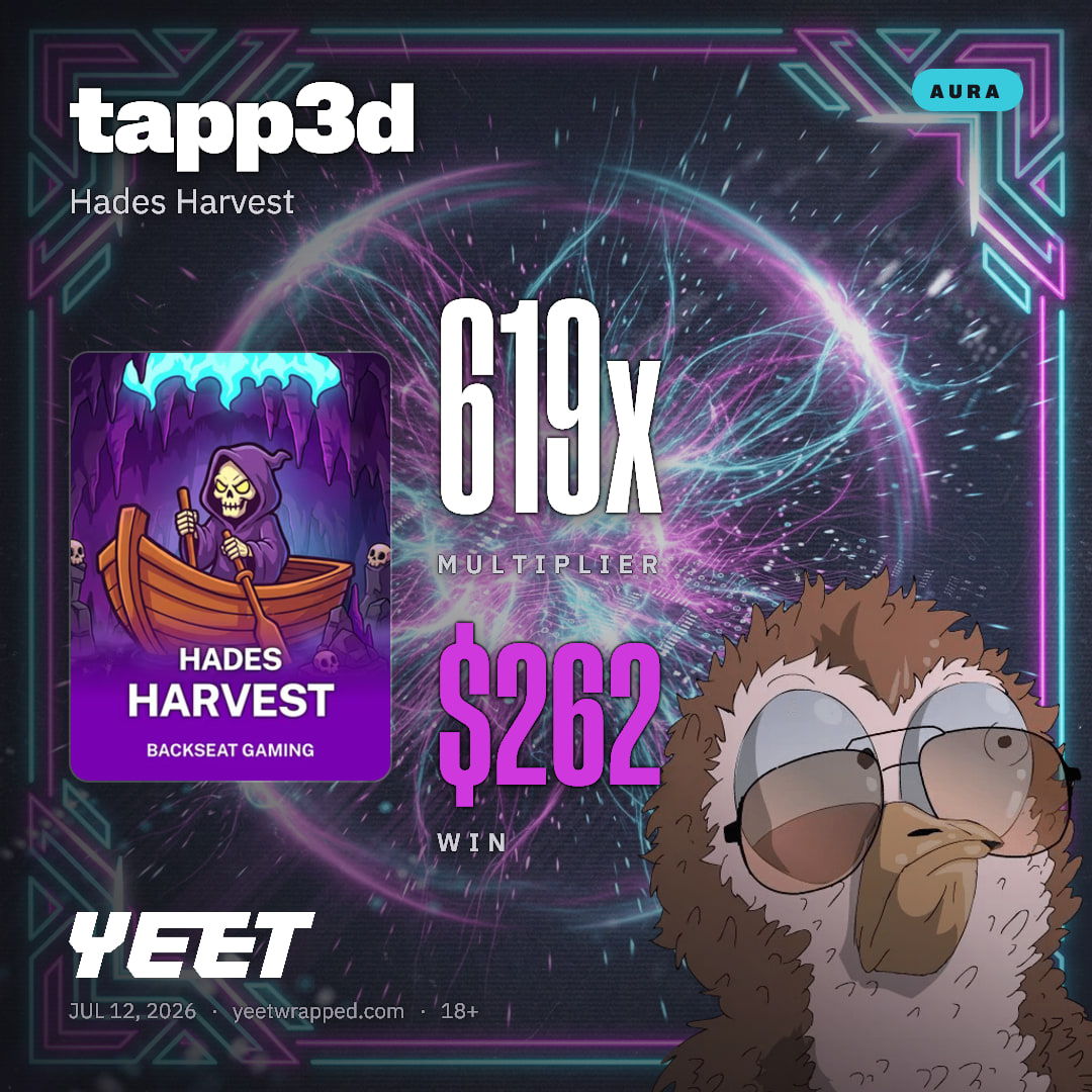 tapp3d hit 619.4x on Hades Harvest
