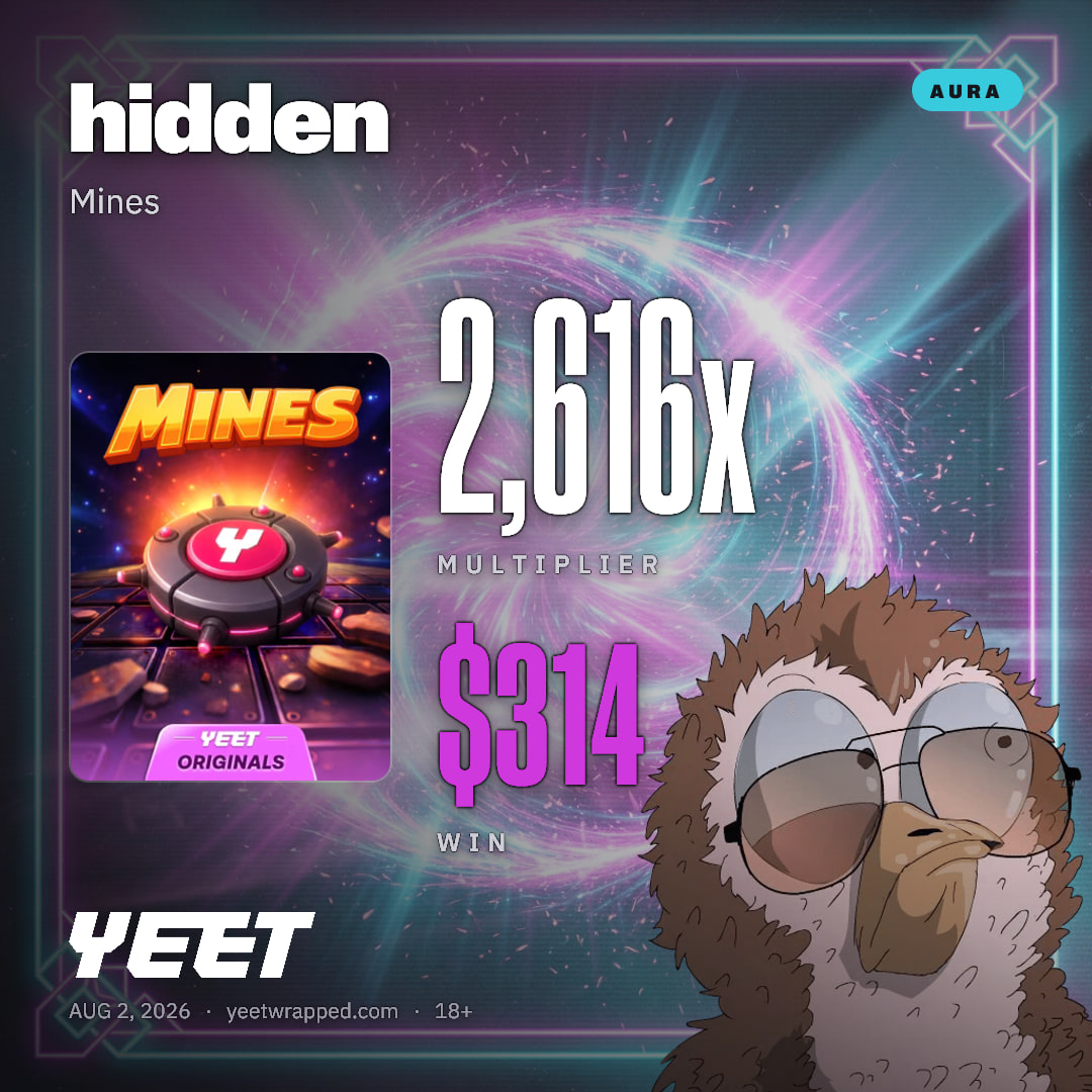 hidden hit 2,616x on Mines