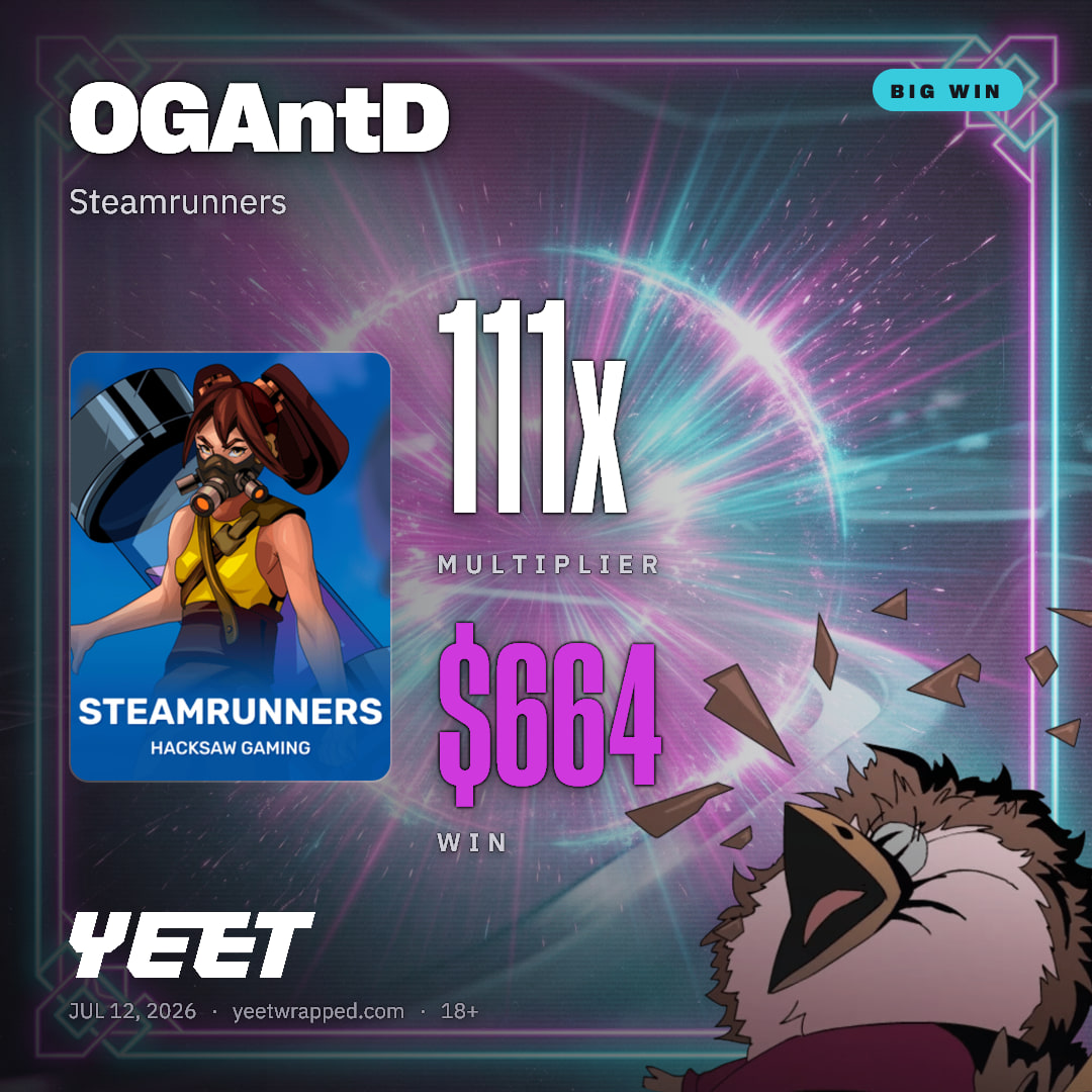 OGAntD hit 110.6x on Steamrunners