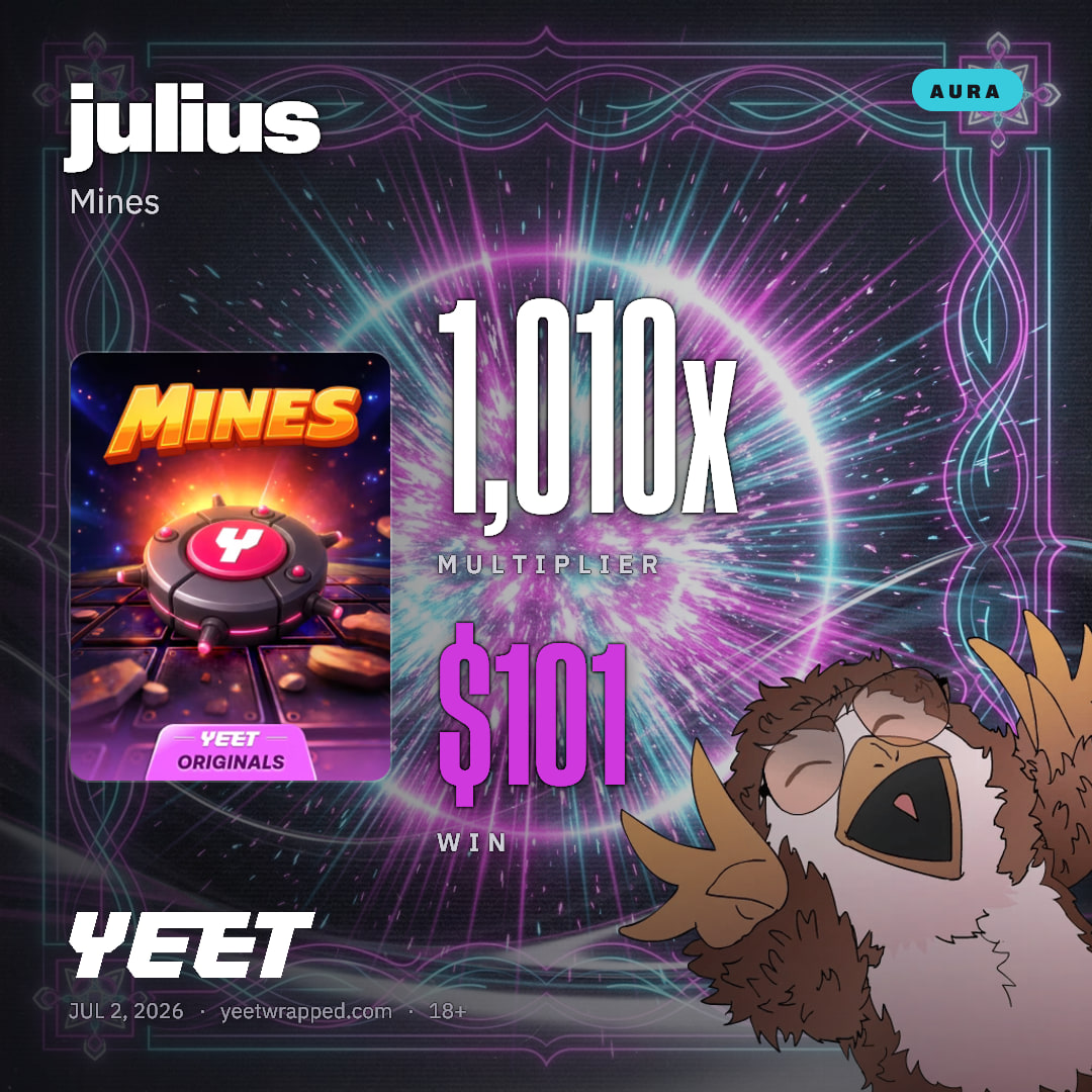 julius hit 1,010x on Mines