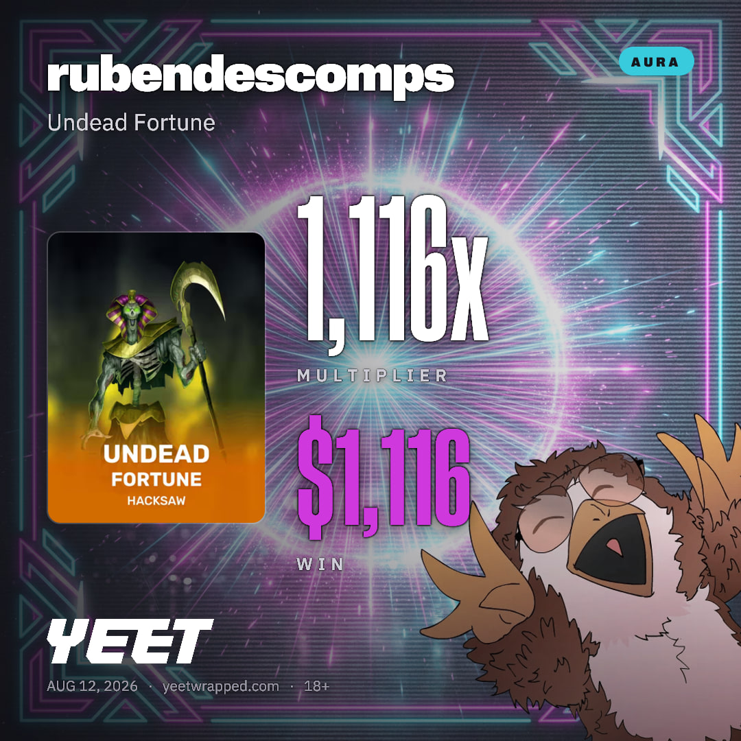rubendescomps hit 1,116x on Undead Fortune