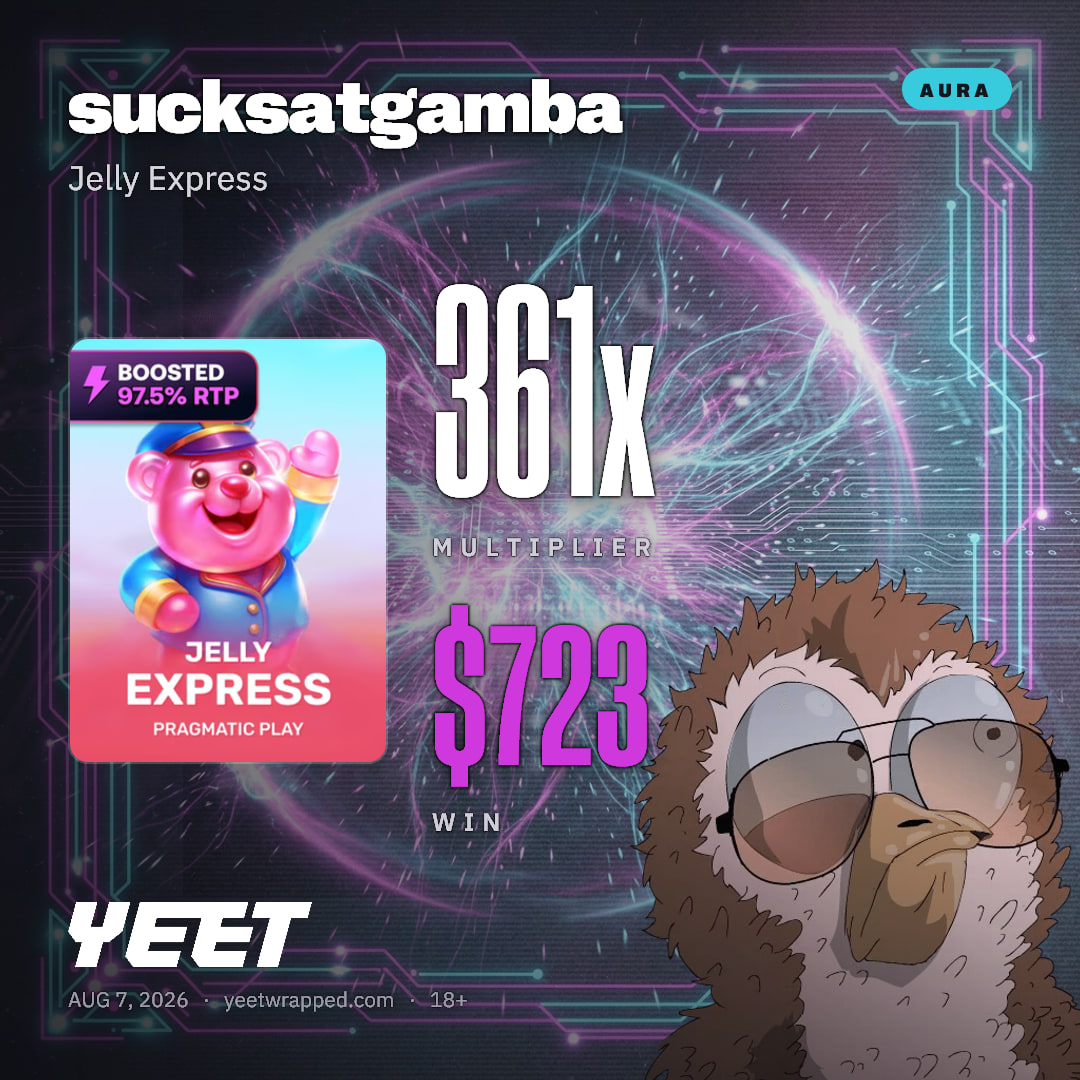 sucksatgamba hit 361.3x on Jelly Express