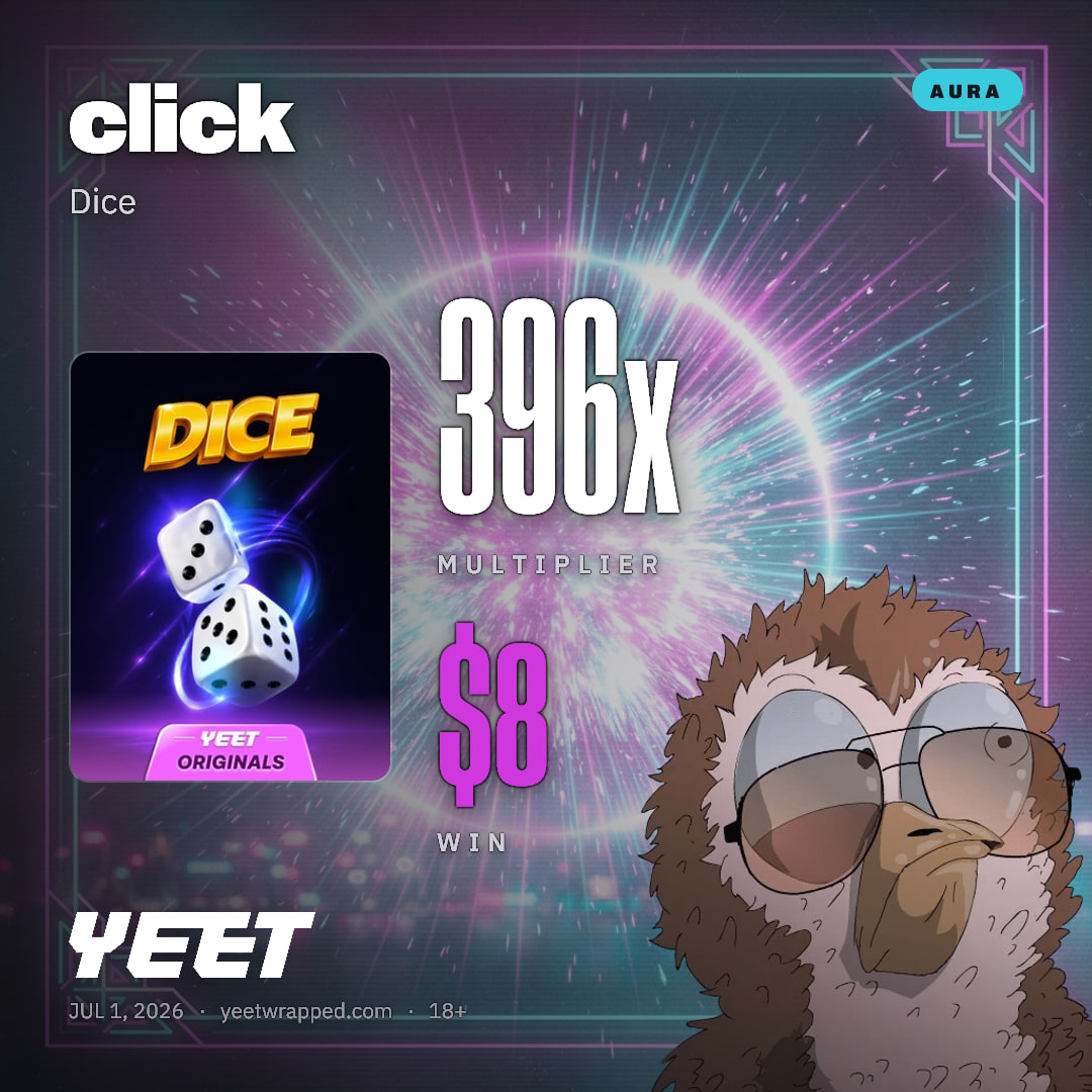 click hit 396x on Dice