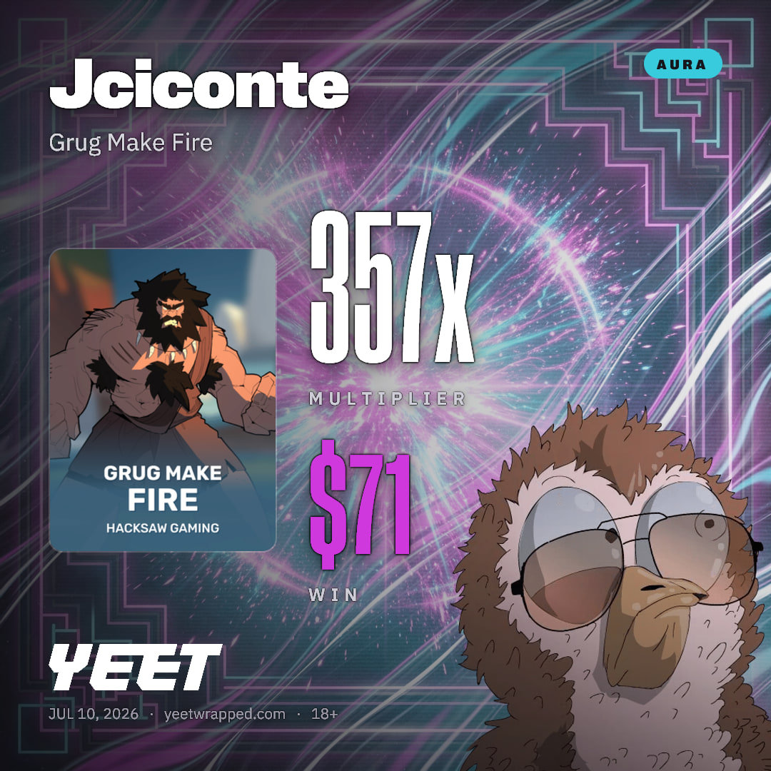 Jciconte hit 356.5x on Grug Make Fire