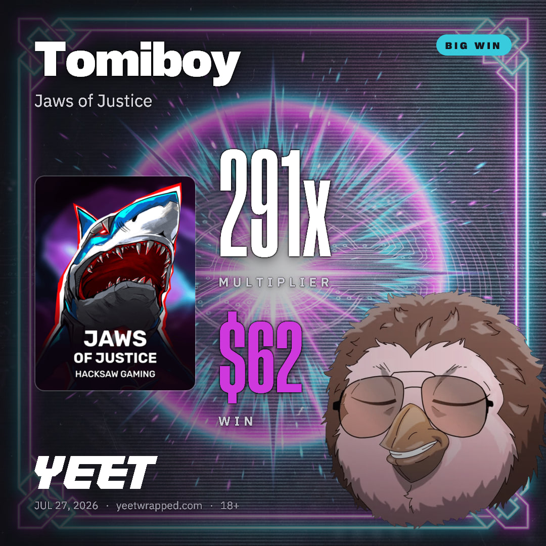 Tomiboy hit 291.1x on Jaws of Justice