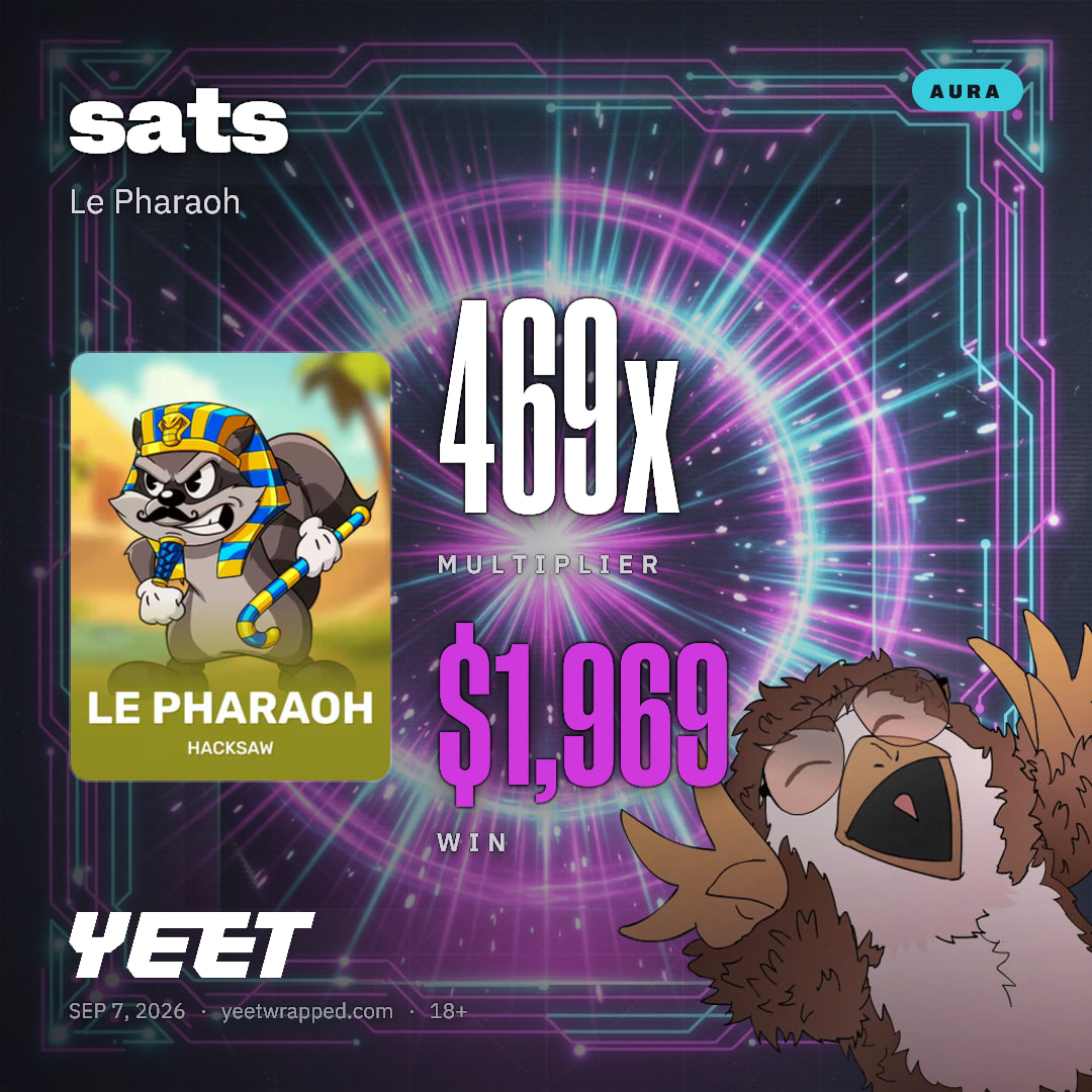 sats hit 468.8x on Le Pharaoh