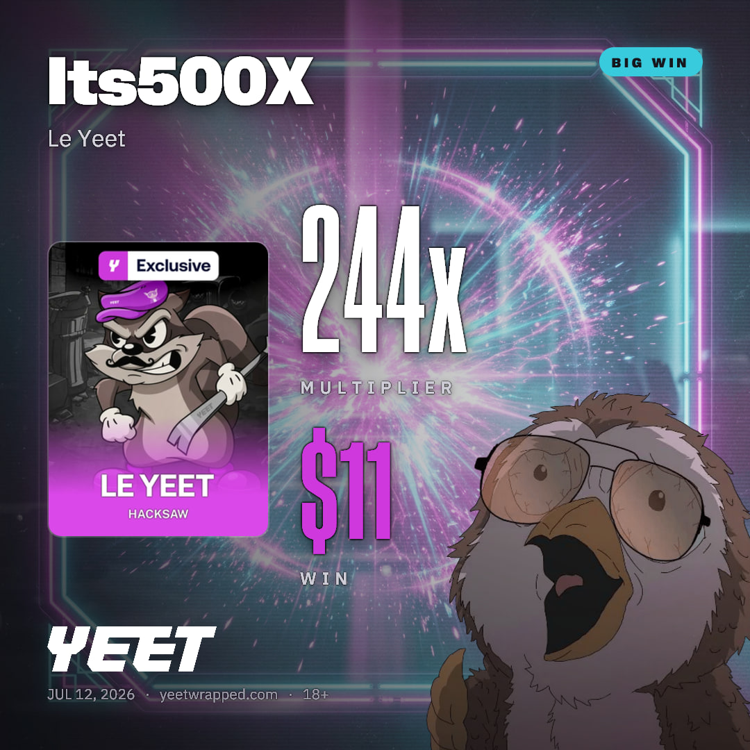 Its500X hit 243.8x on Le Yeet