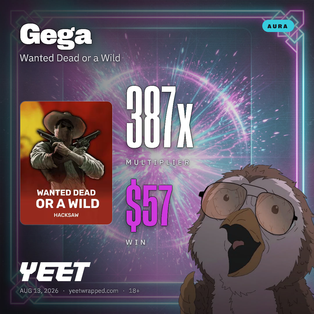 Gega hit 387.1x on Wanted Dead or a Wild