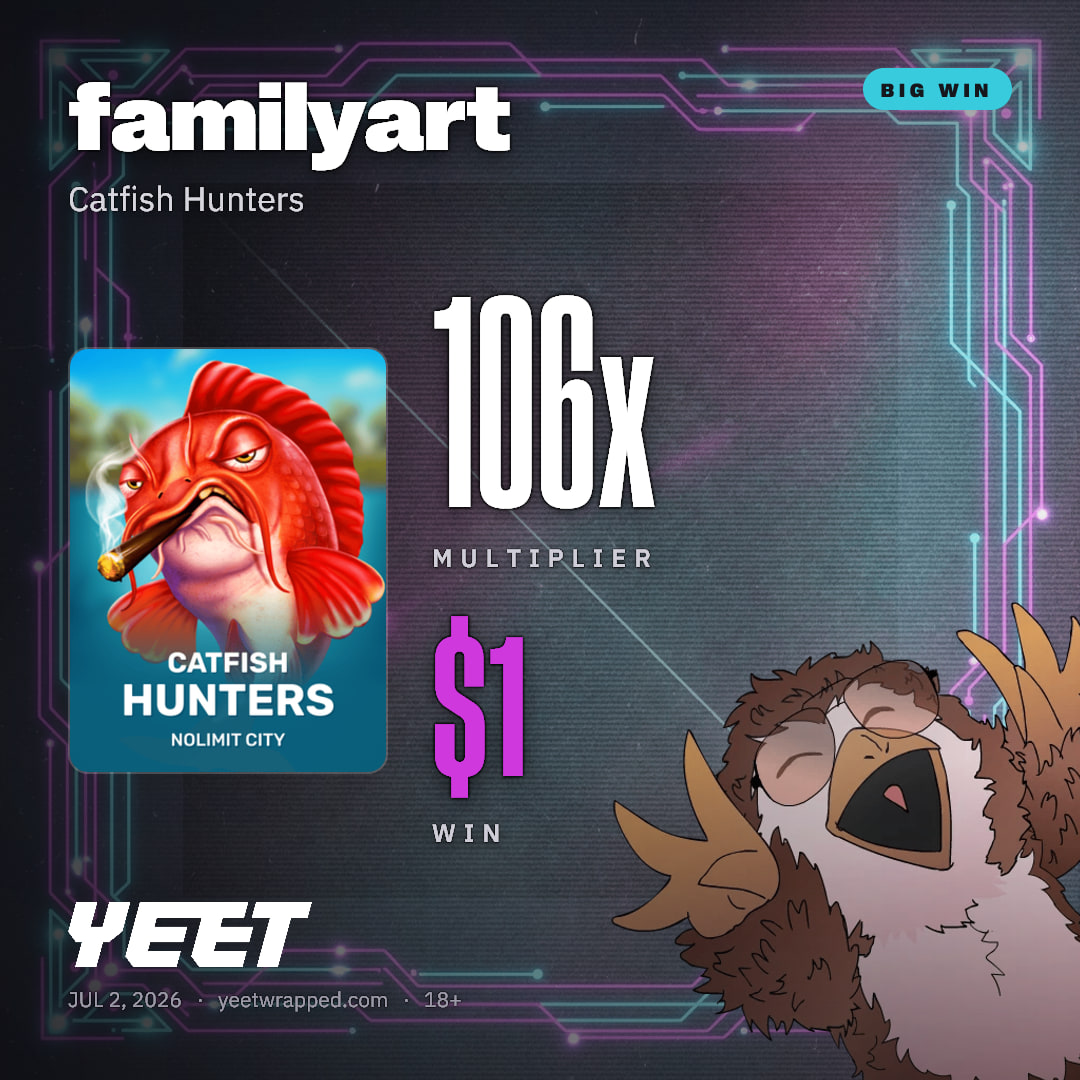 familyart hit 106x on Catfish Hunters