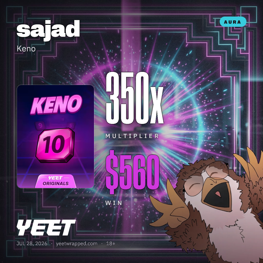 sajad hit 350x on Keno