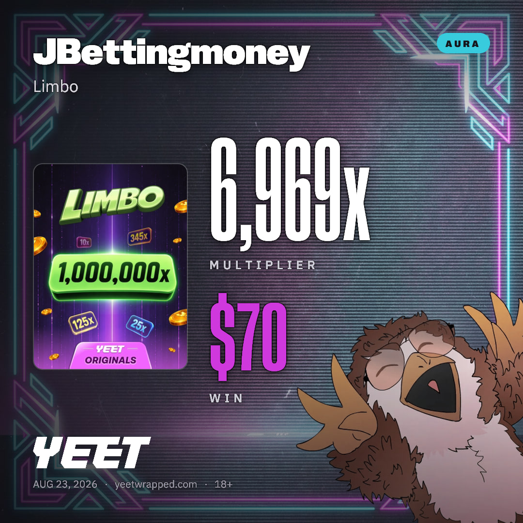 JBettingmoney hit 6,969x on Limbo