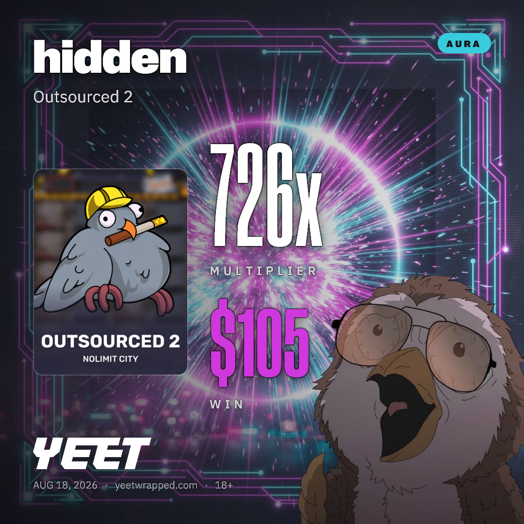 hidden hit 726.4x on Outsourced 2