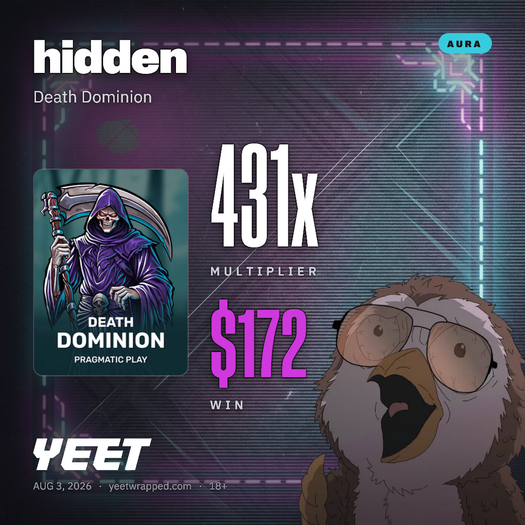 hidden hit 430.8x on Death Dominion